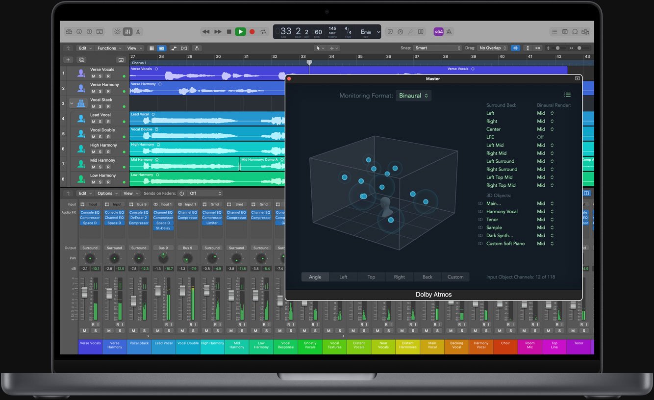 Apple Logic Pro 10.7 avec Dolby Atmos