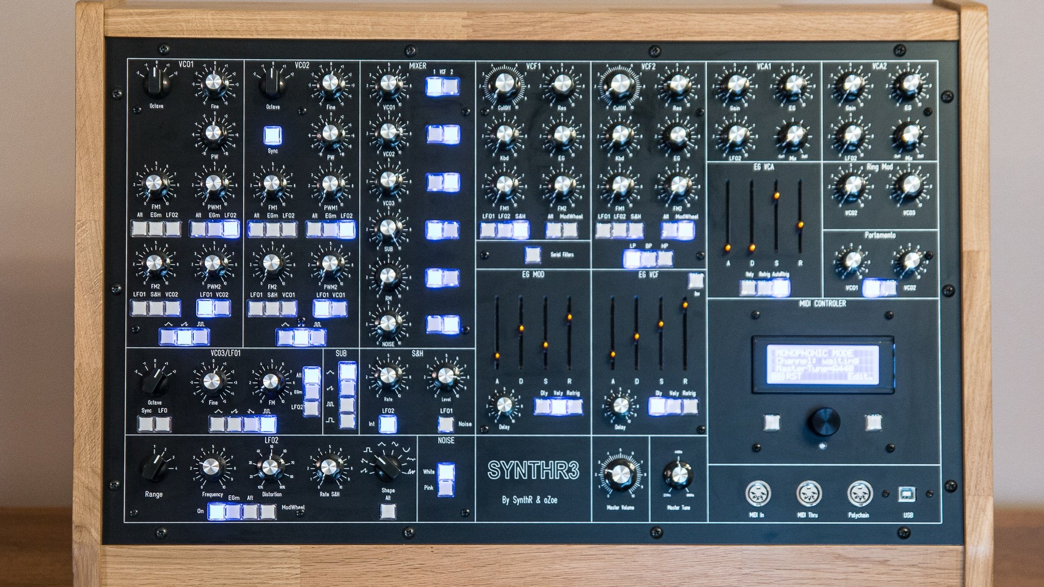 Bandeau synthétiseur Synthr3