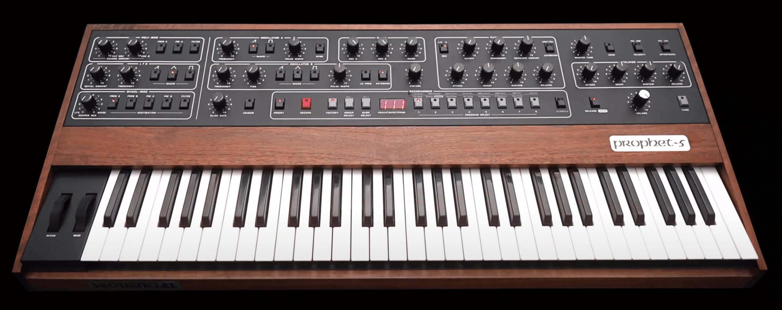 bandeau prophet-5 sequential synthfood