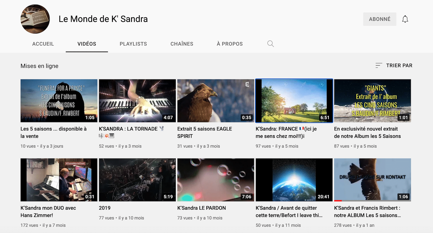 chaine YouTube Sandra Baudin synthfood