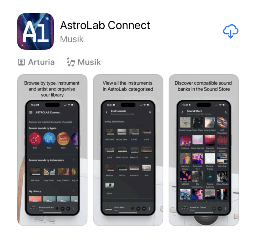 Arturia Astrolab Connect pour IOS